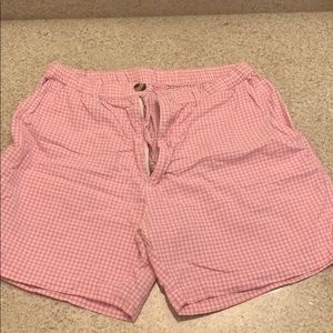 Chubbies Gingham Pink Shorts